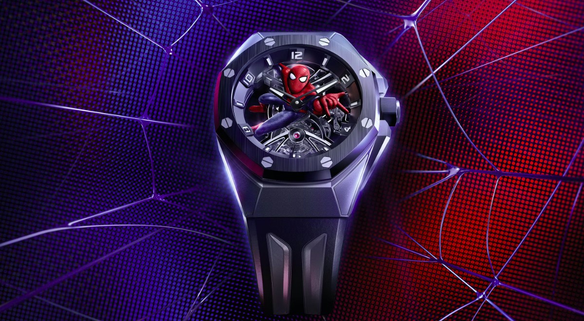 Качаясь во времени: Audemars Piguet представляет Royal Oak Concept Tourbillon Spider-Man, коллаборативное часовое чудо