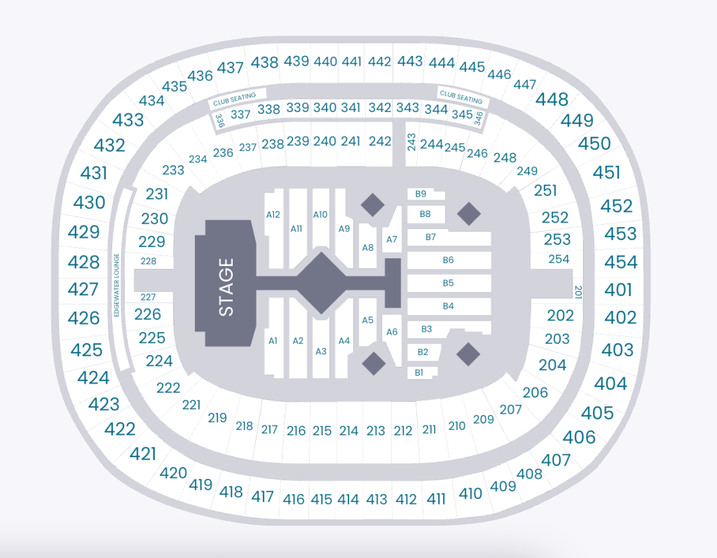 Карта стадиона BC Place в Ванкувере.