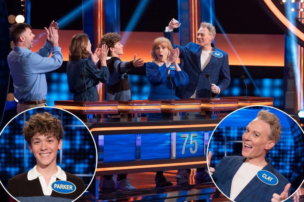 Сын Клэя Эйкена Паркер дебютирует на телевидении в шоу «Celebrity Family Feud»