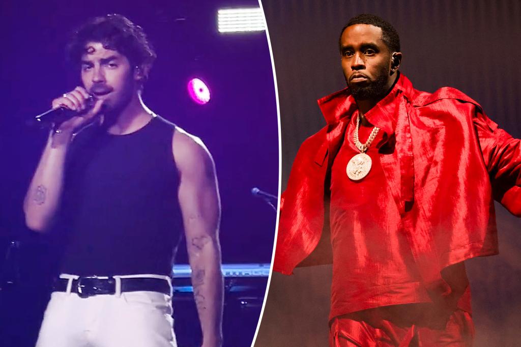 Джо Джонас отказался от текста Diddy из песни DNCE на концерте в Париже